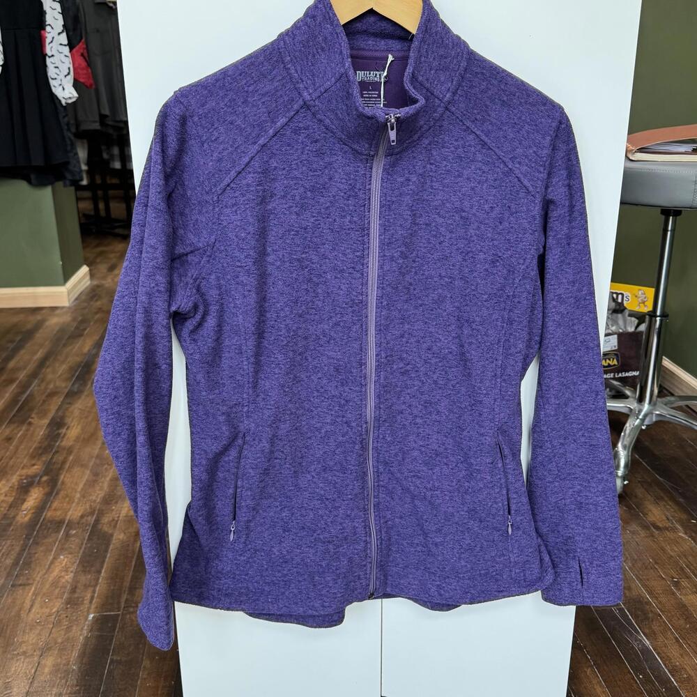 Duluth Trading Co‎ Purple Zip Up Sweater- Women’s - Casual - Warm - Size L